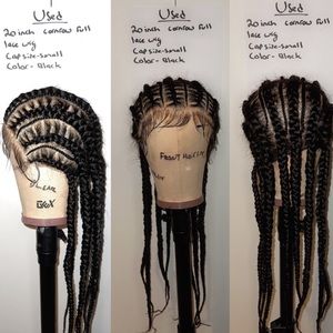 Used full lace cornrow wig